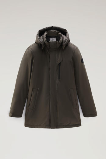 Mountain Stretch Parka Green | Woolrich