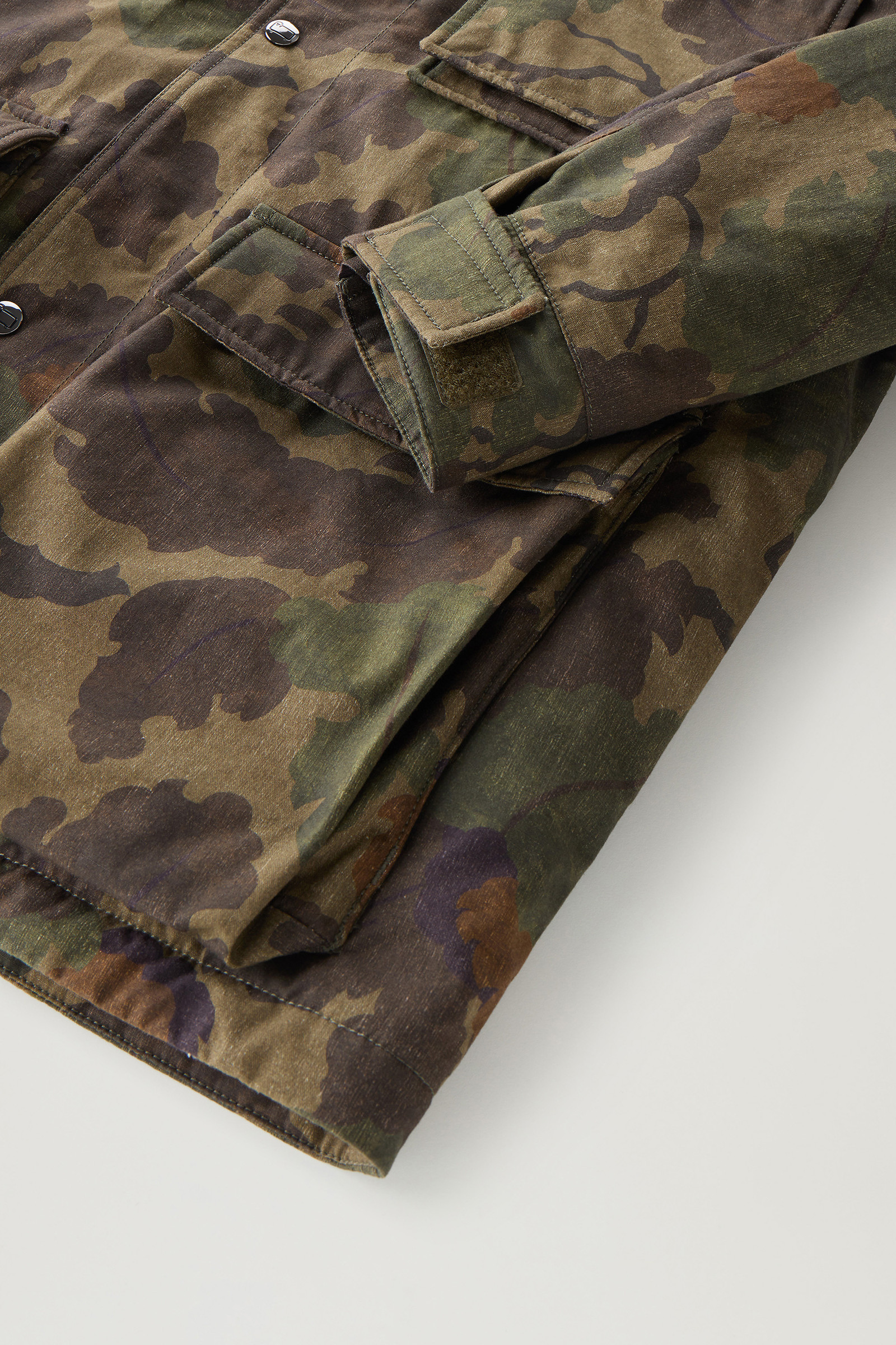 Mitchell Camo Jacket in Ripstop Cotton Green | Woolrich USA