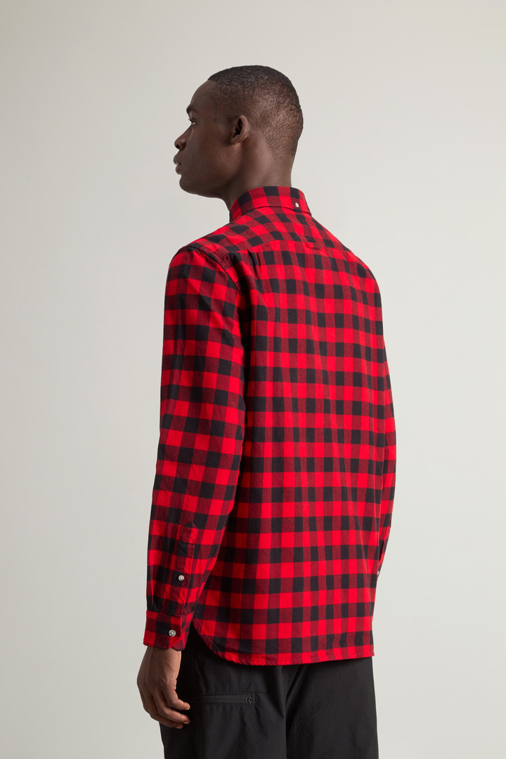 Chemise Traditional à carreaux en flanelle Rouge photo 3 | Woolrich