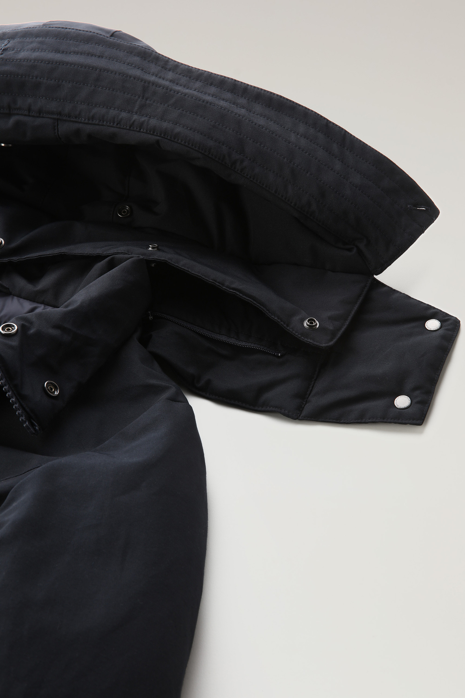 Bow Bridge Parka mit Kunstpelz aus Ramar Cloth blau photo 12 | Woolrich