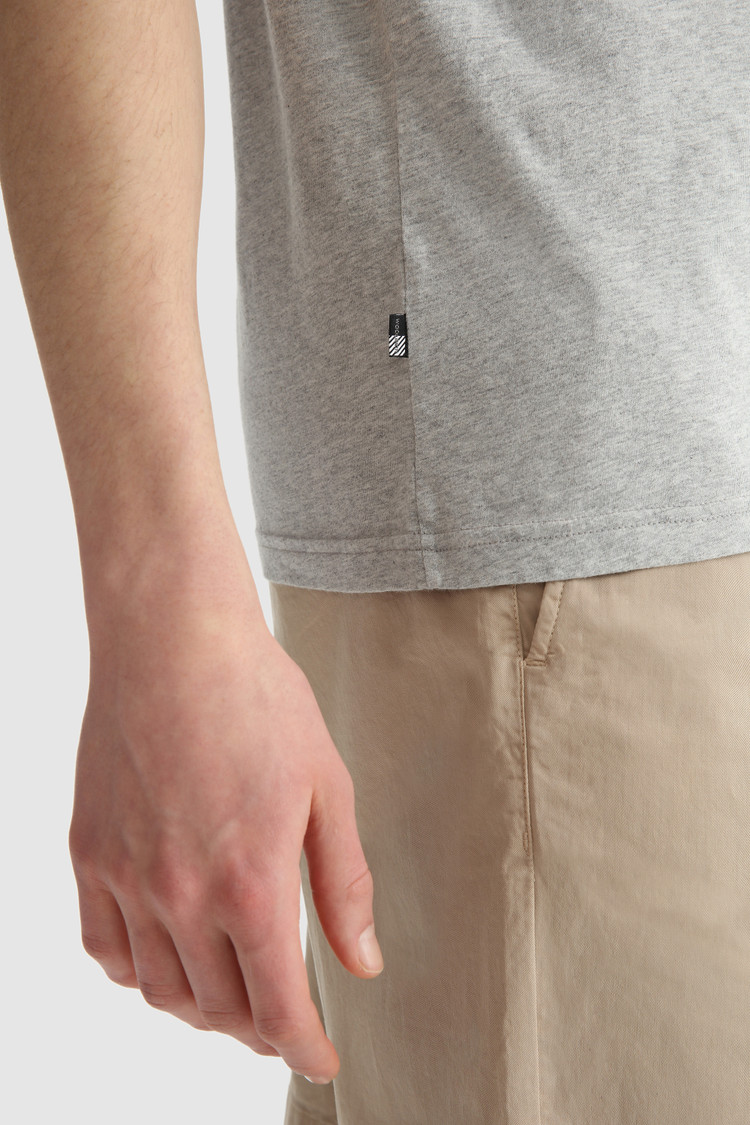 Embossed logo pocket tee