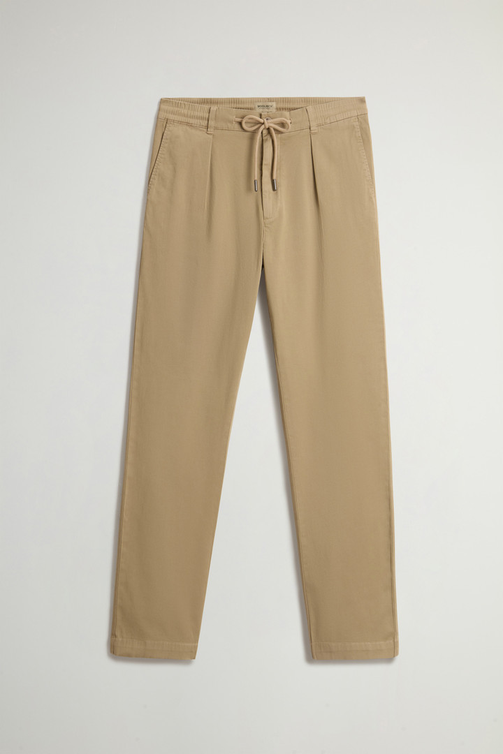 Stretch Cotton Twill Milton Pants Beige photo 3 | Woolrich