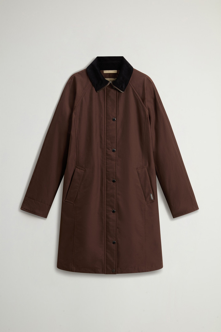 Cappotto in Ramar Cloth con colletto in velluto Marrone photo 5 | Woolrich