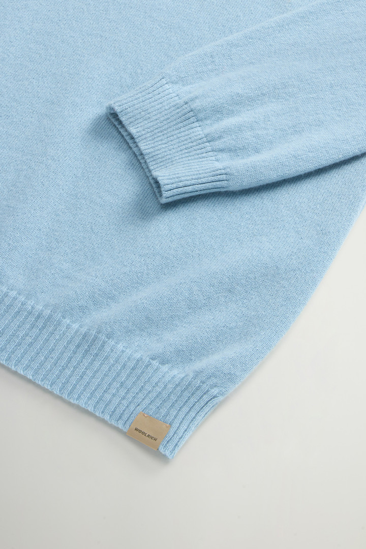 Pure Cashmere Sweater with Boat Neck Blue photo 7 | Woolrich