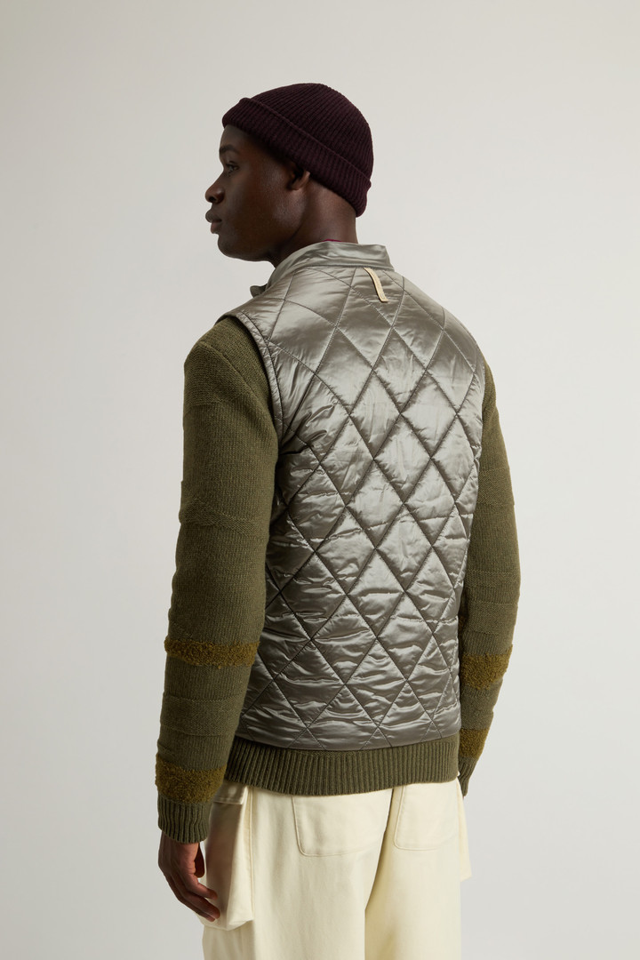 Yarn-Dyed Quilted Nylon Vest Gray photo 3 | Woolrich