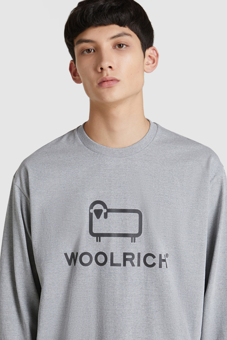 T-shirt en coton avec logo réfléchissant