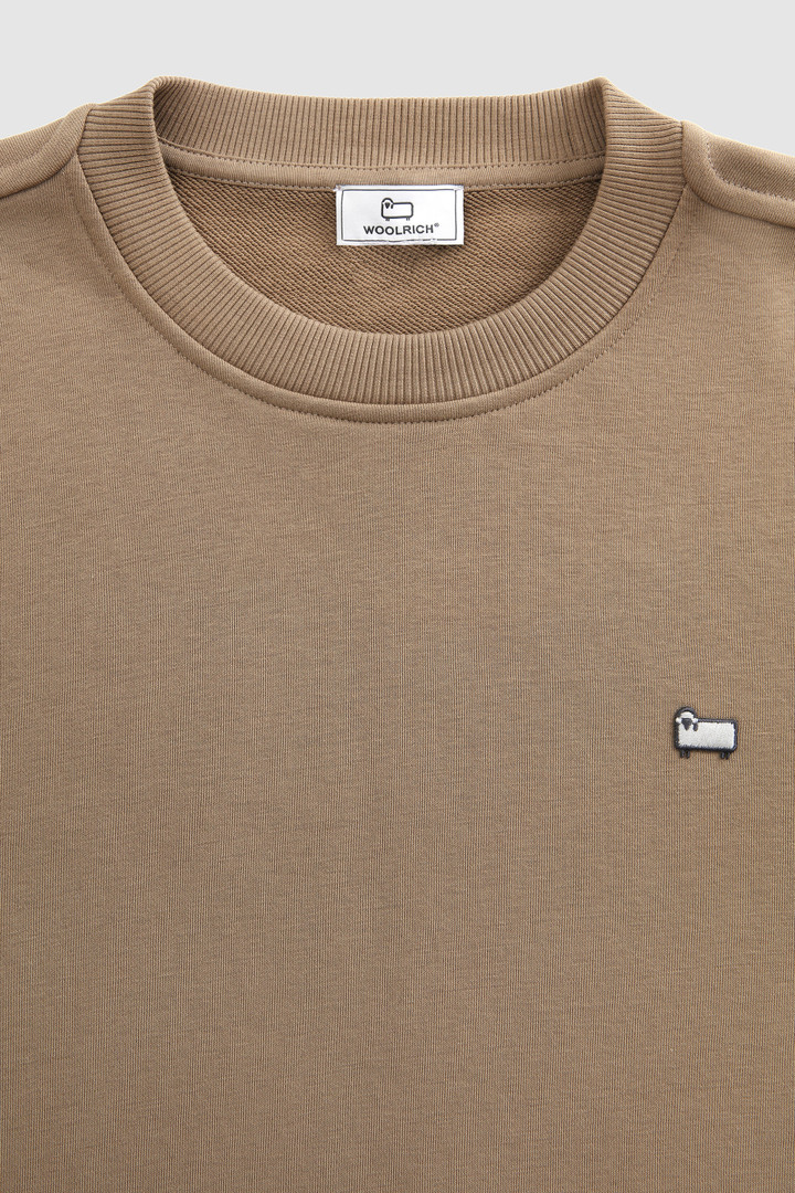 Felpa girocollo uomo verde | Woolrich Svizzera