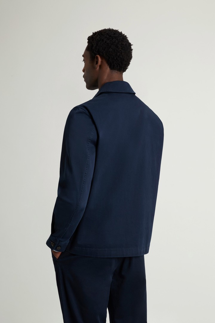 Giacca a camicia Chore tinta in capo in twill di cotone Blu photo 3 | Woolrich