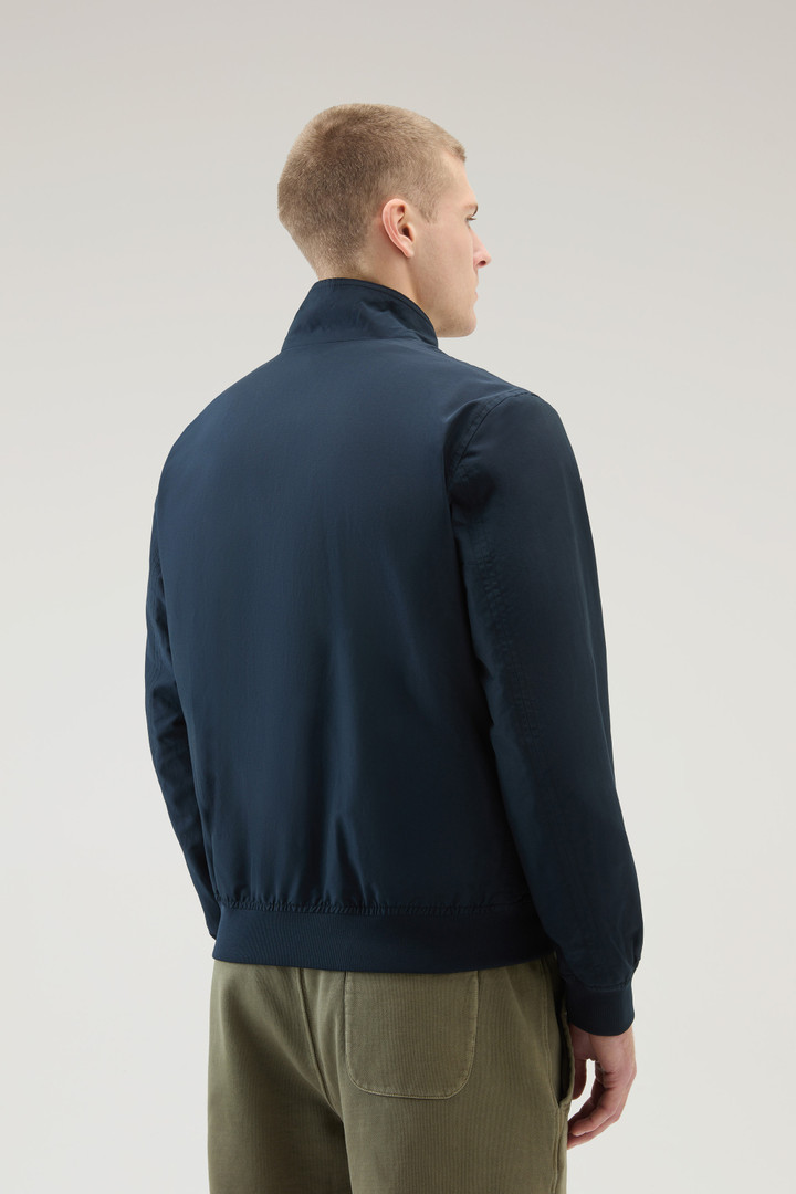Cruiser Bomber Jacket in Ramar Cloth with Turtleneck Blue photo 3 | Woolrich
