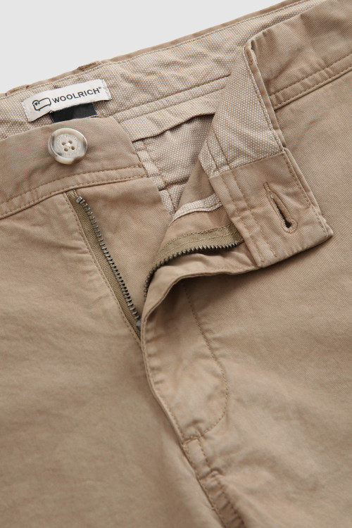Garment-Dyed Chino Shorts Beige photo 2 | Woolrich