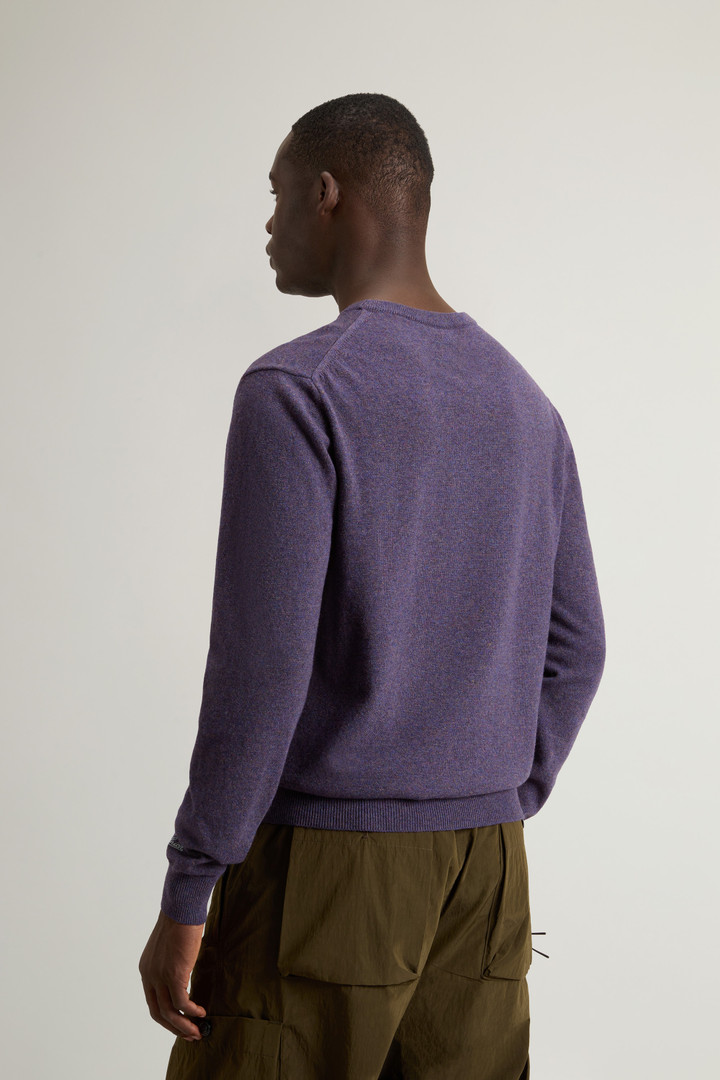 Pure Wool Crewneck Sweater Purple photo 3 | Woolrich
