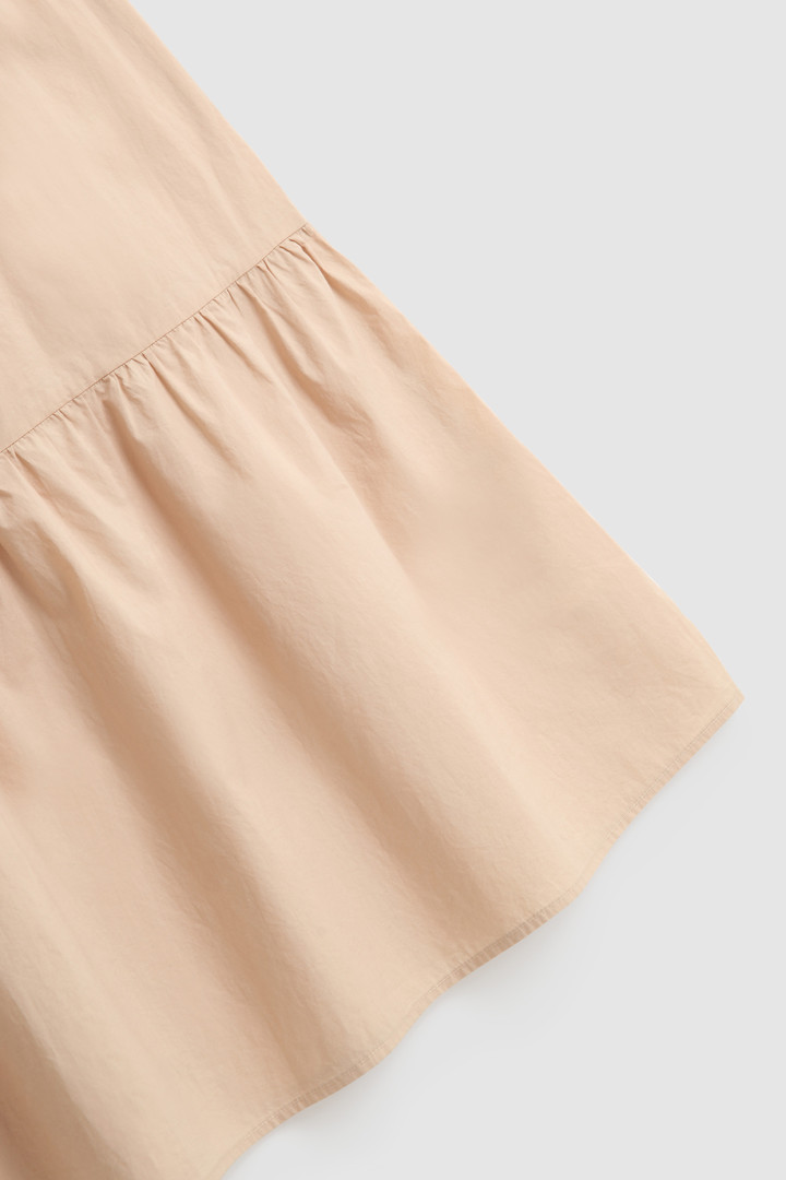 Ärmelloses langes Popelinekleid