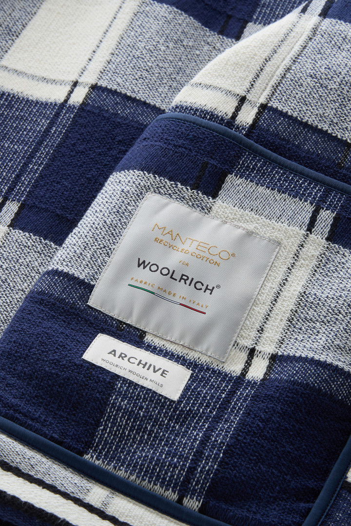 Gentry Overshirt in Manteco Recycled Cotton Fleece Blue photo 9 | Woolrich