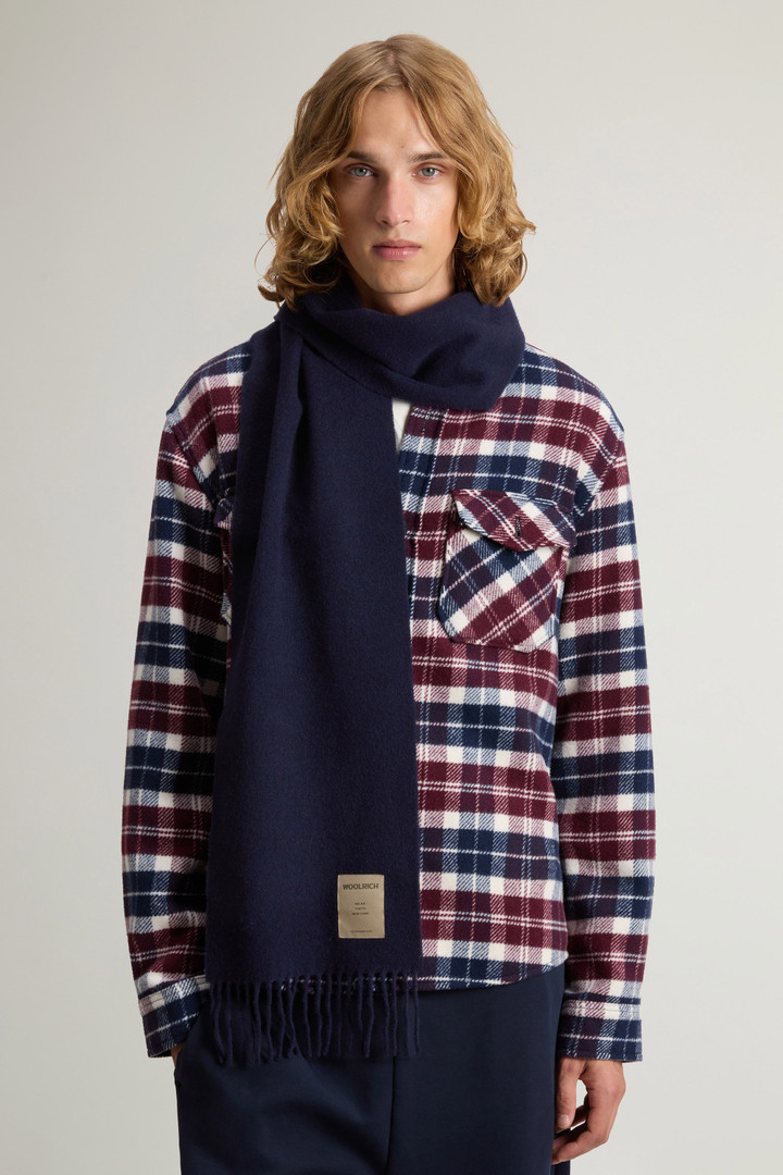 Pure Wool Scarf Blue photo 4 | Woolrich