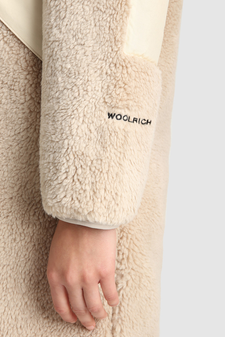 Terra pile fleece long jacket