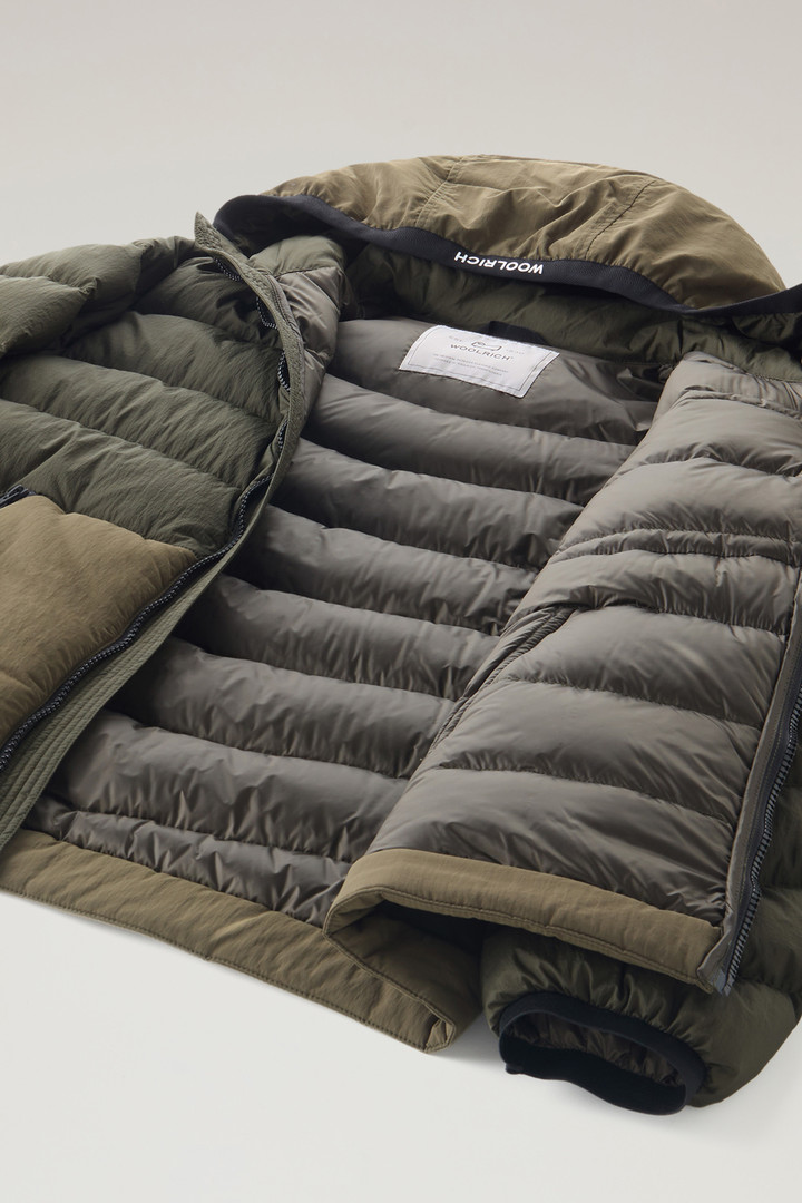 Lobster Down Jacket in Crinkle Nylon Green photo 5 | Woolrich