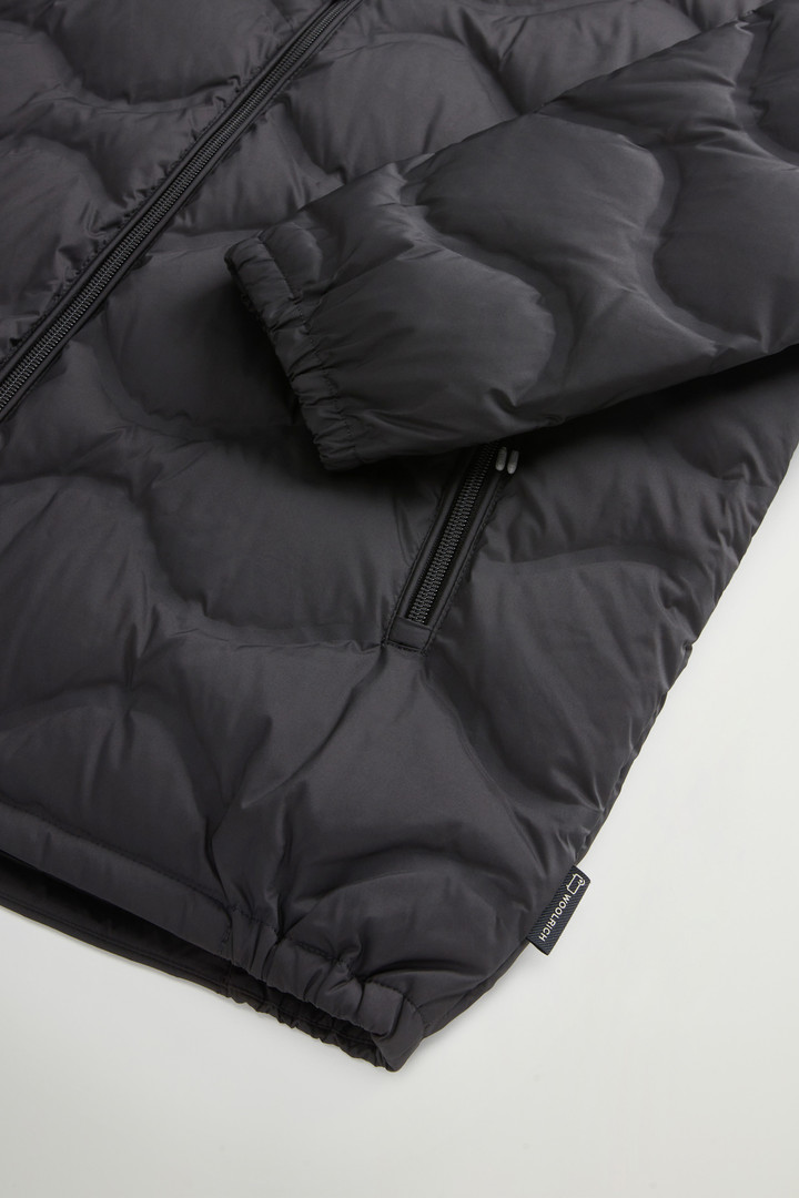 Lightweight Down Jacket in Microfiber with Onion Quilting Black photo 8 | Woolrich