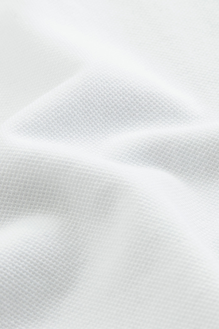 Polo Gracious en piqué de coton extensible blanc photo 7 | Woolrich