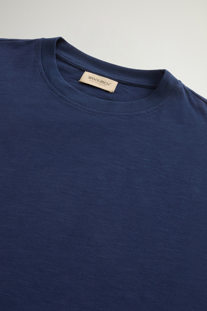 T-shirt in puro cotone fiammato Blu photo 6 | Woolrich