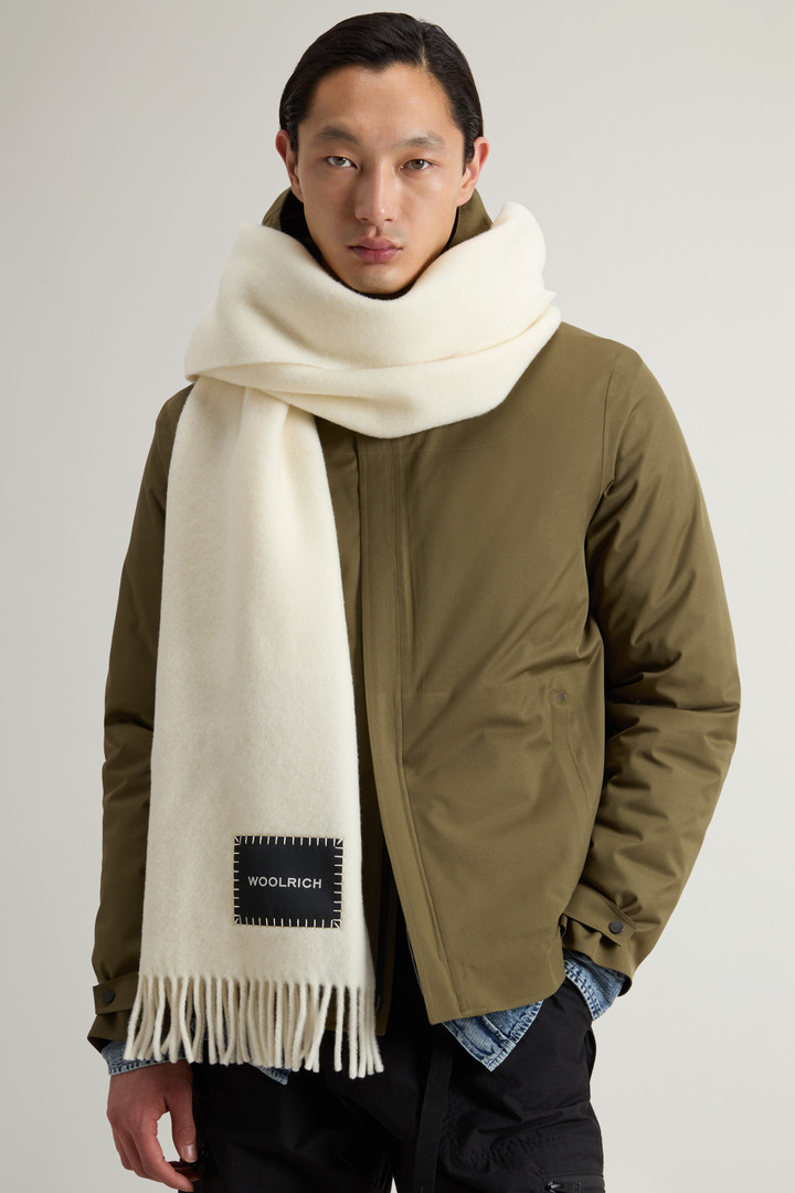 Pure Virgin Wool Scarf White photo 4 | Woolrich