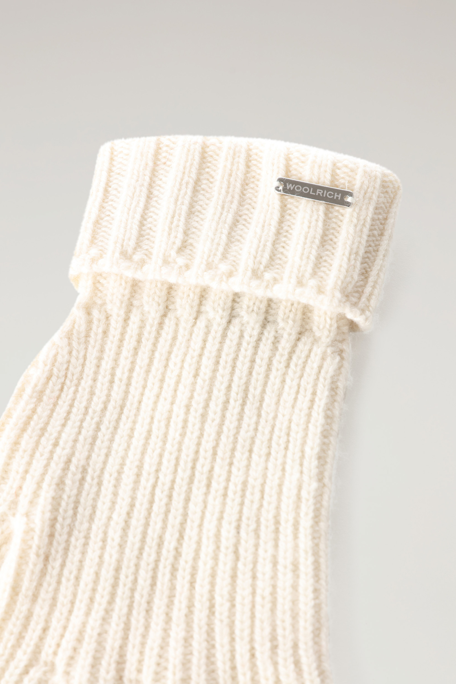 Gerippte Handschuhe aus Kaschmir Beige photo 2 | Woolrich