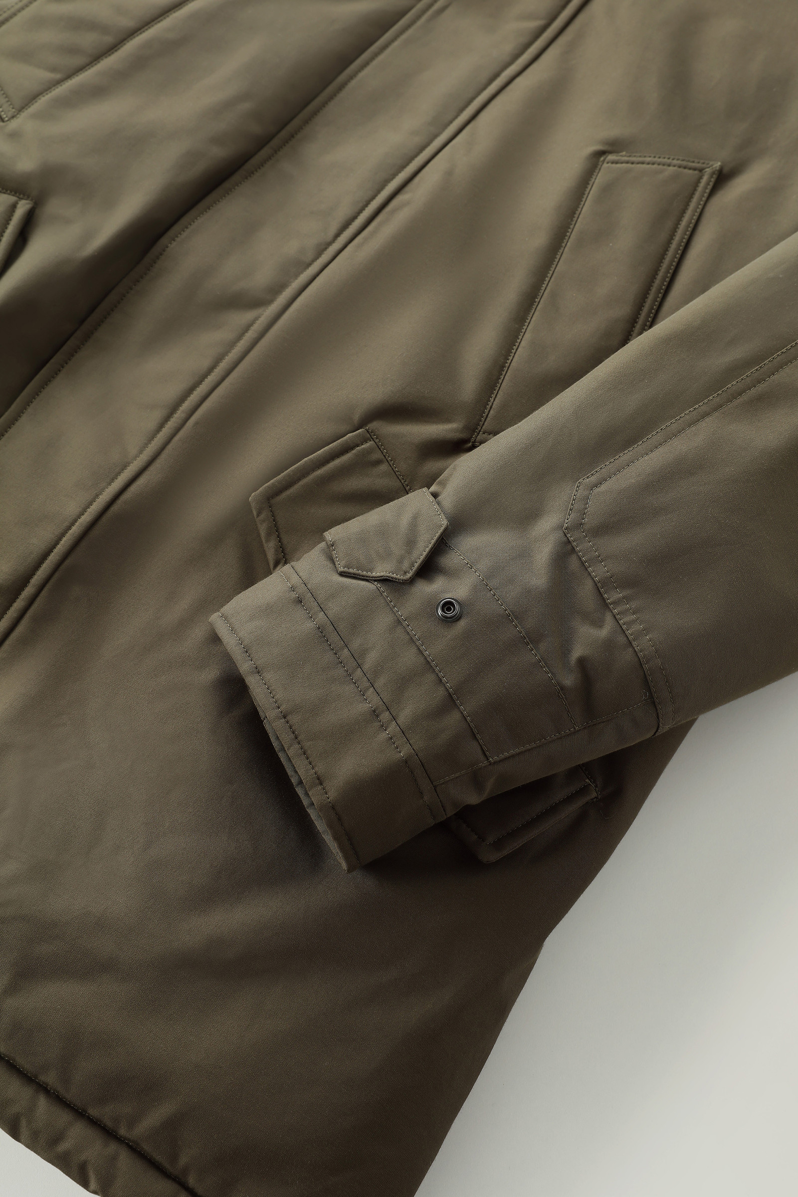 Polar Parka in Ramar Cloth with High Collar Green photo 8 | Woolrich