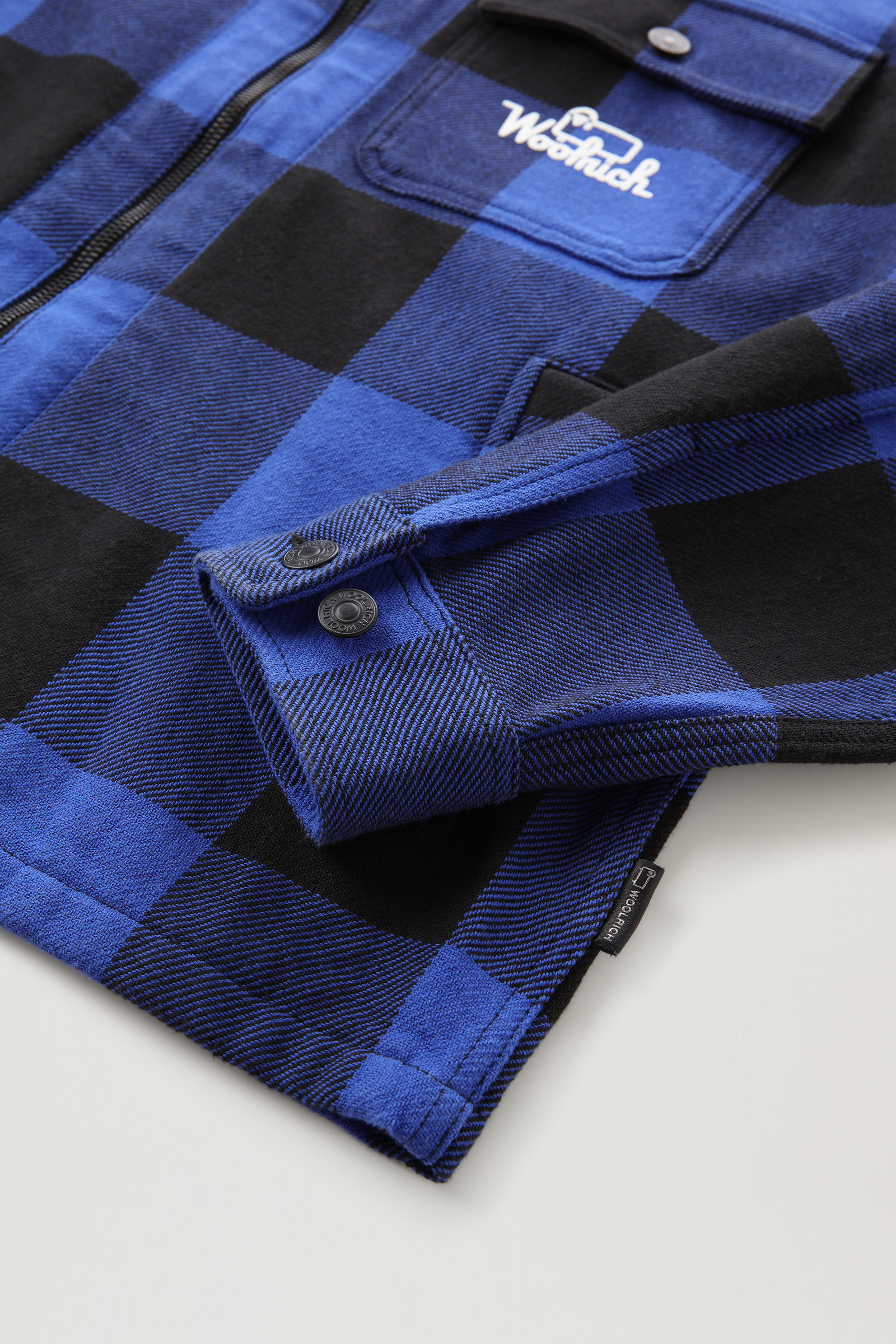 Timber Flannel Check Overshirt Blue photo 6 | Woolrich