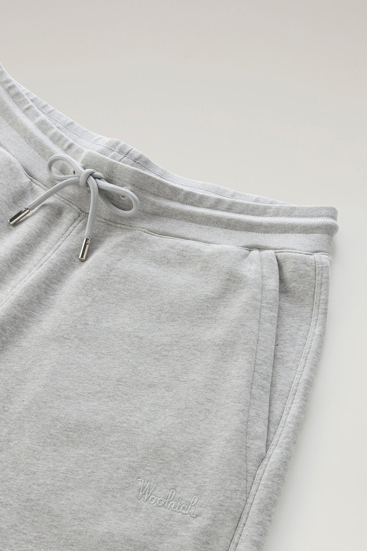 Sweatpants in Brushed Cotton Fleece Gray photo 6 | Woolrich