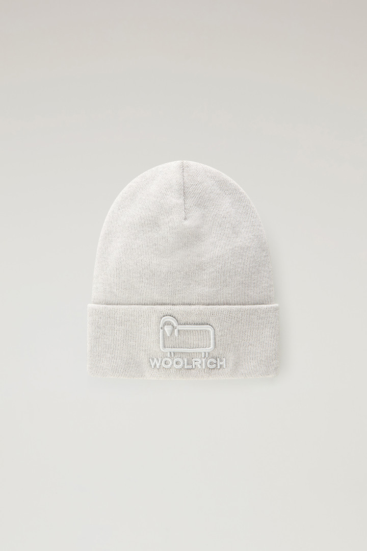 Woolrich Kids' Beanie with Logo Grey Size M