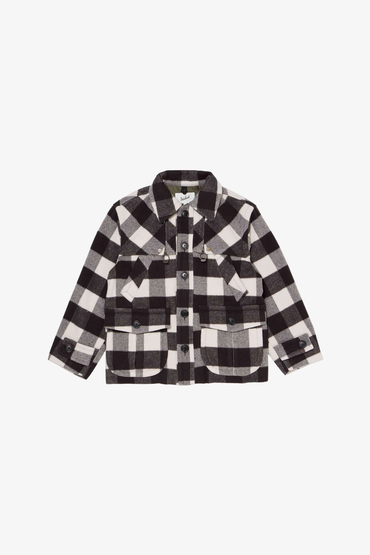 WOOL CHECK CRUISER JACKET Noir photo 5 | Woolrich
