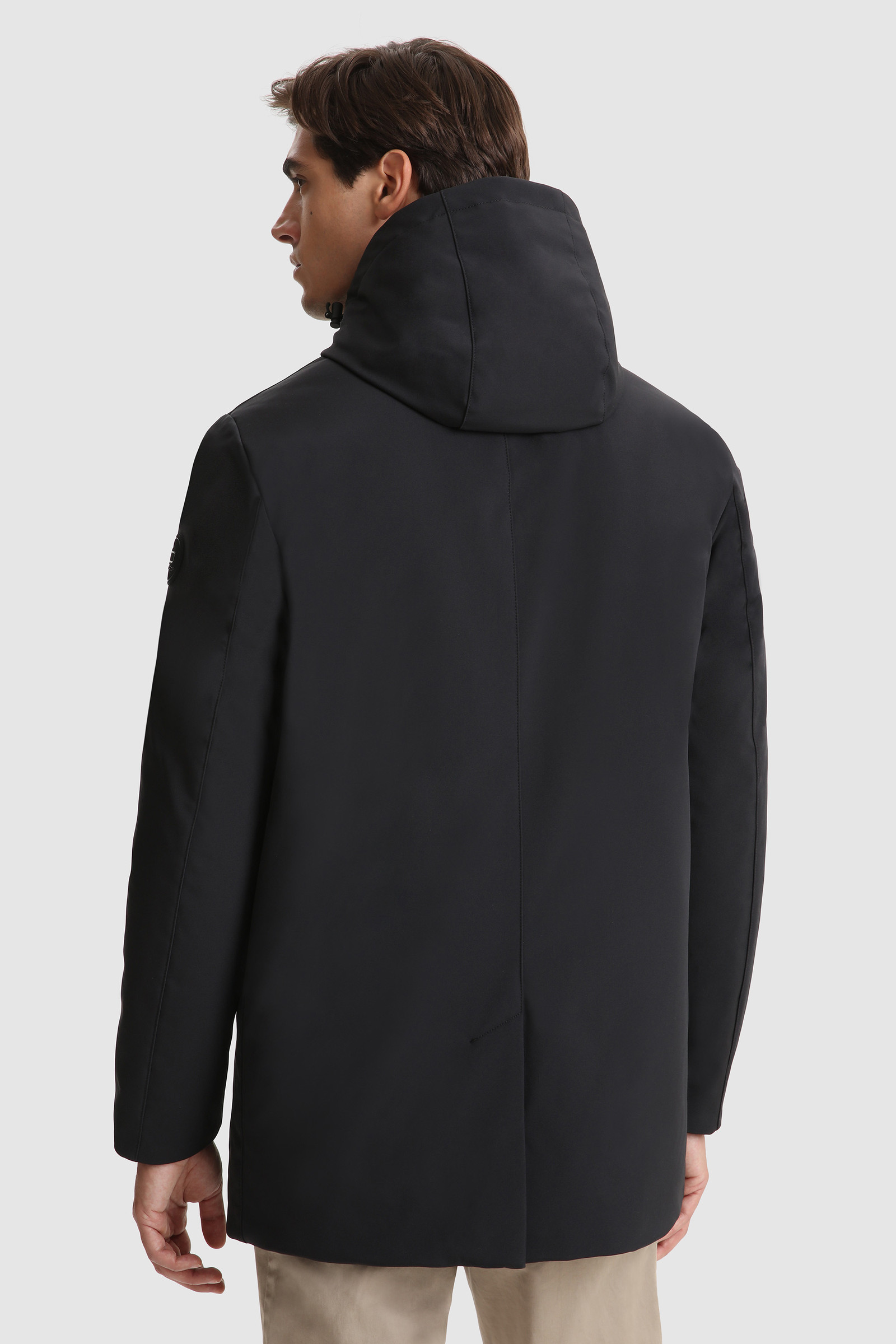 Barrow Mac Soft Shell jack met afneembare capuchon Zwart photo 4 | Woolrich