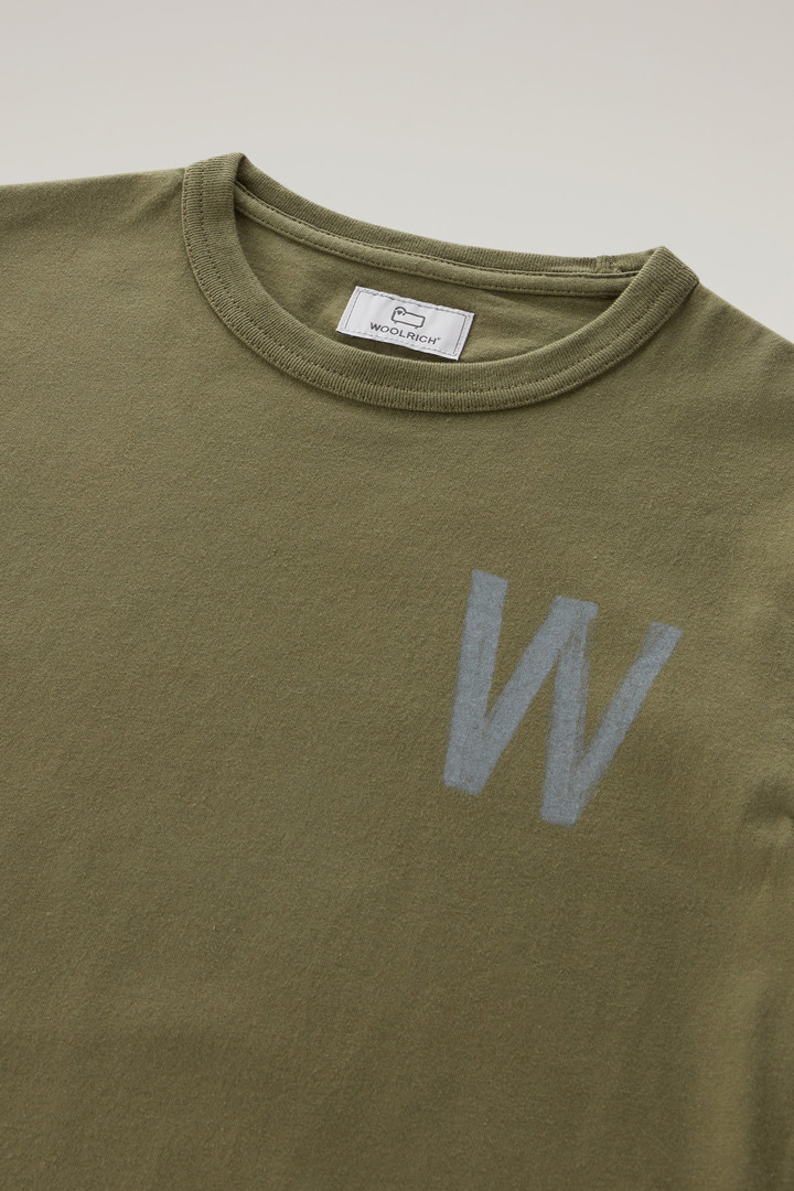 BACK GRAPHIC T-SHIRT Green photo 3 | Woolrich