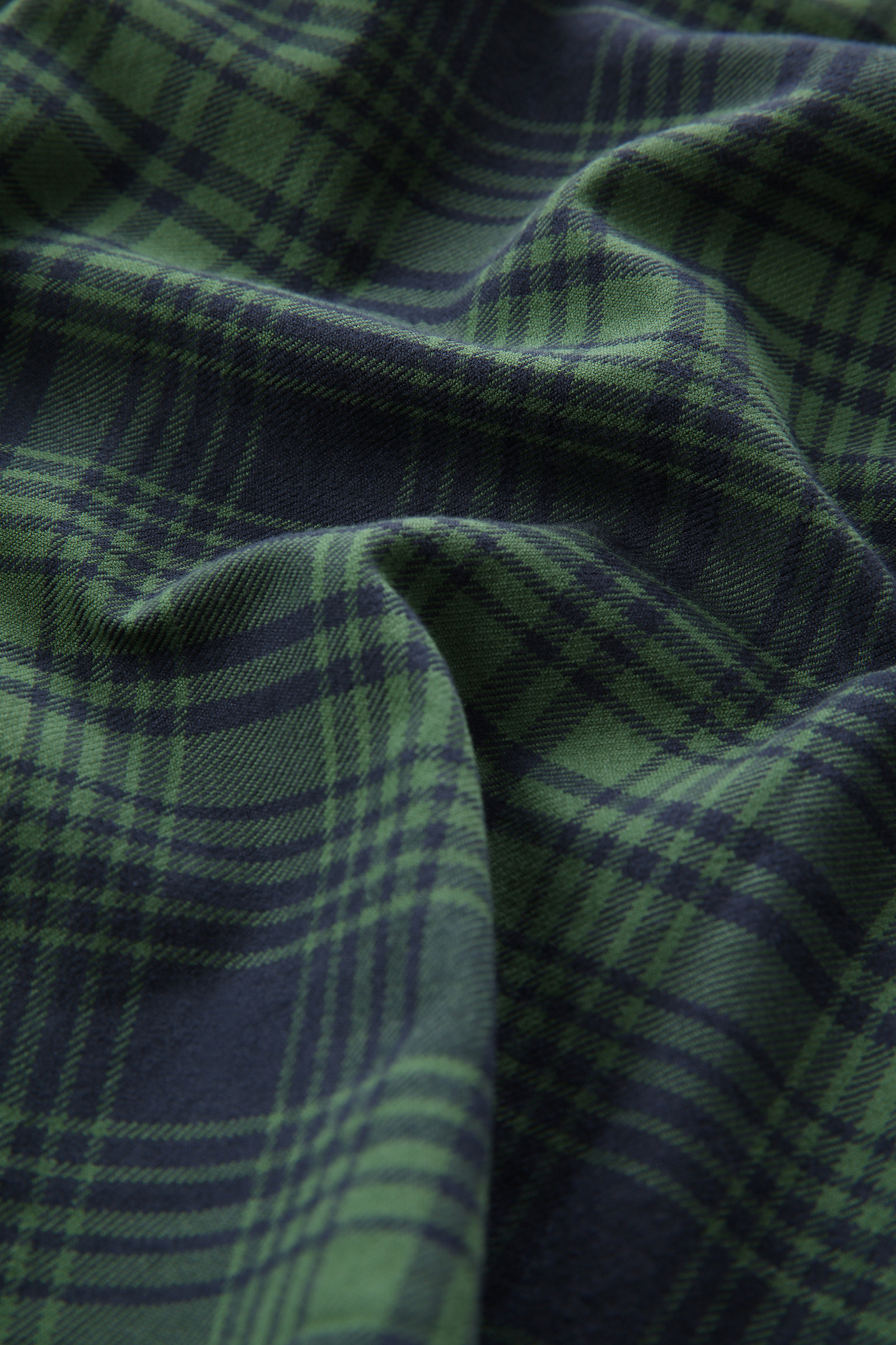 Camicia Traditional a quadri in flanella verde photo 10 | Woolrich