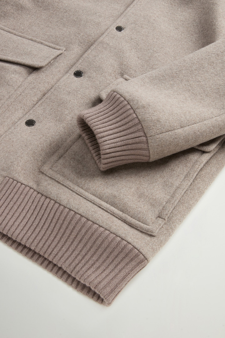 TWILL WOOL MILES BOMBER Grijs photo 7 | Woolrich