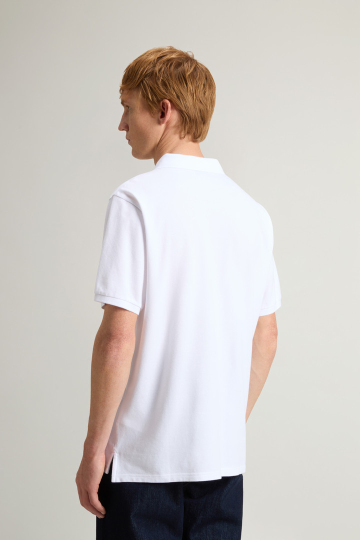 Pure Cotton Pique Polo White photo 3 | Woolrich