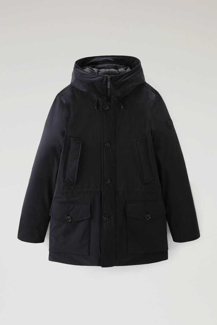 Woolrich Men Arctic Parka in Stretch Nylon Black Size M