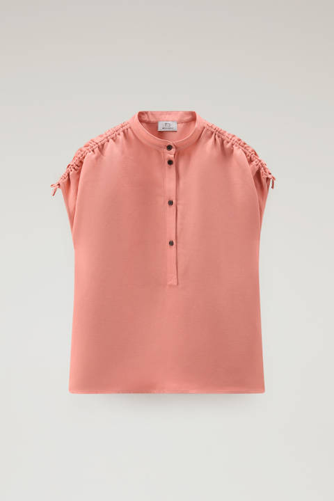 Blouse in Linen Blend Pink photo 2 | Woolrich
