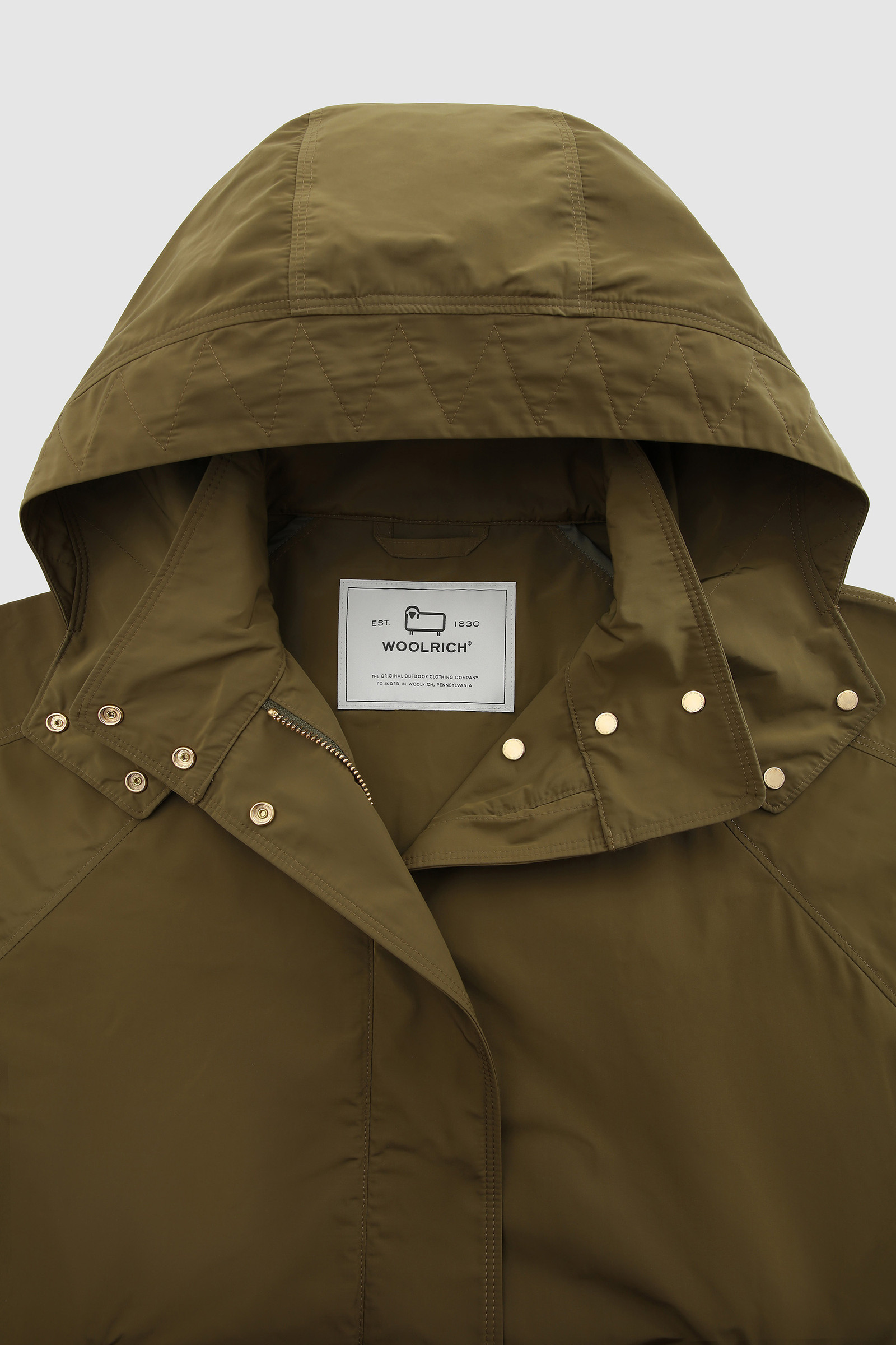 City Anorak with Detachable Hood Green photo 5 | Woolrich