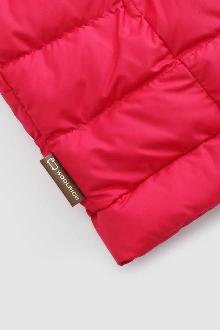 Gefütterte Weste Hibiscus mit Kapuze Rosa photo 9 | Woolrich