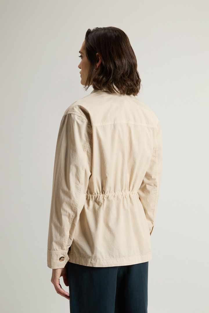 Garment-Dyed Pure Cotton Overshirt Beige photo 3 | Woolrich