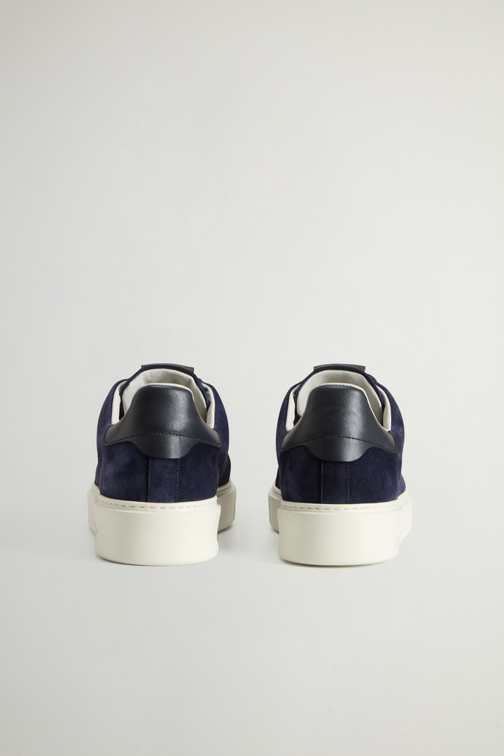 Classic Court Sneakers in Suede with Wingtip Toe Blue photo 3 | Woolrich