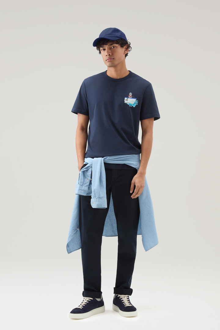 ANIMATED SHEEP T-SHIRT Blue photo 2 | Woolrich