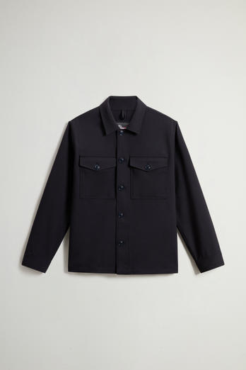 Stretch Wool Overshirt by Todd Snyder Blue photo 1 | Woolrich