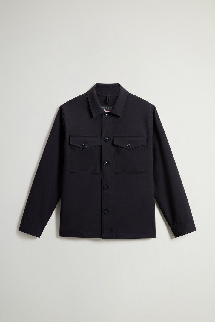 Overshirt aus Wollstretch by Todd Snyder Blau photo 5 | Woolrich