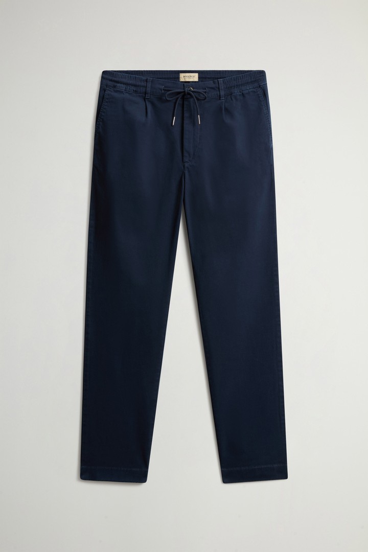 COTTON TWILL MILTON PANT GD Blau photo 1 | Woolrich