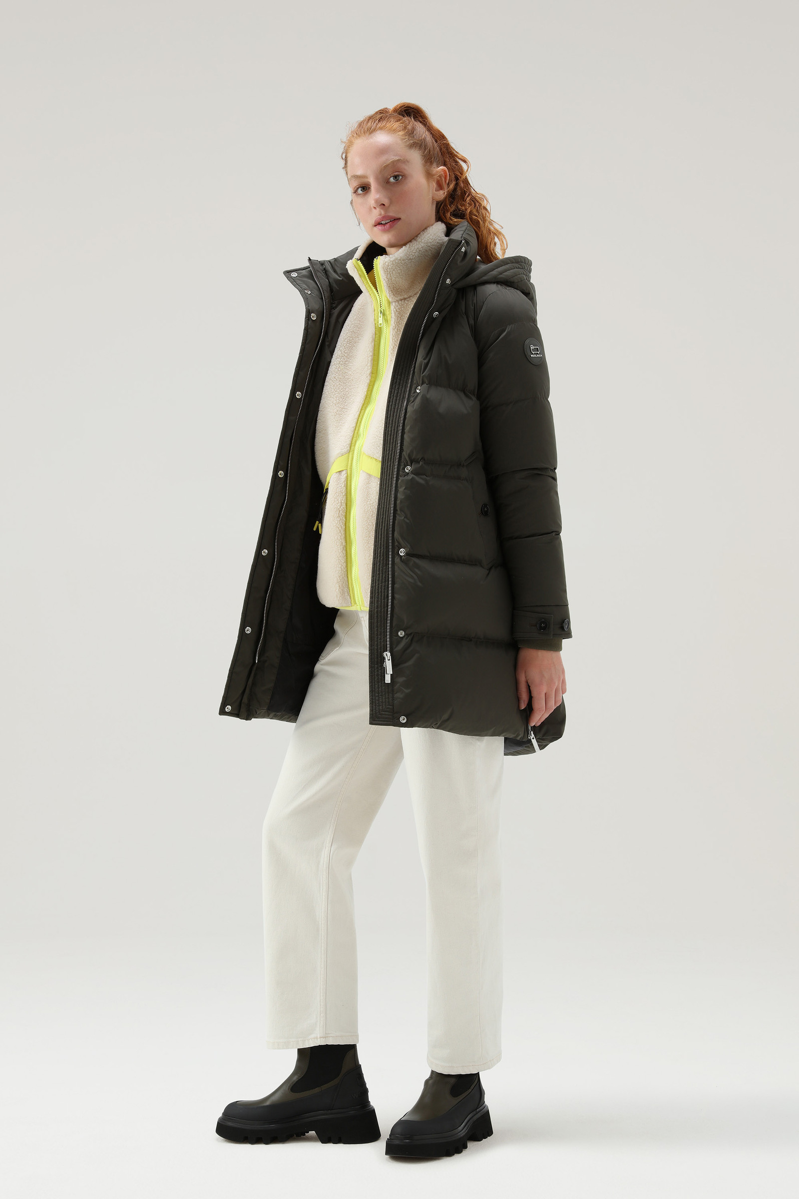 Alsea Hooded Down Jacket Green photo 2 | Woolrich