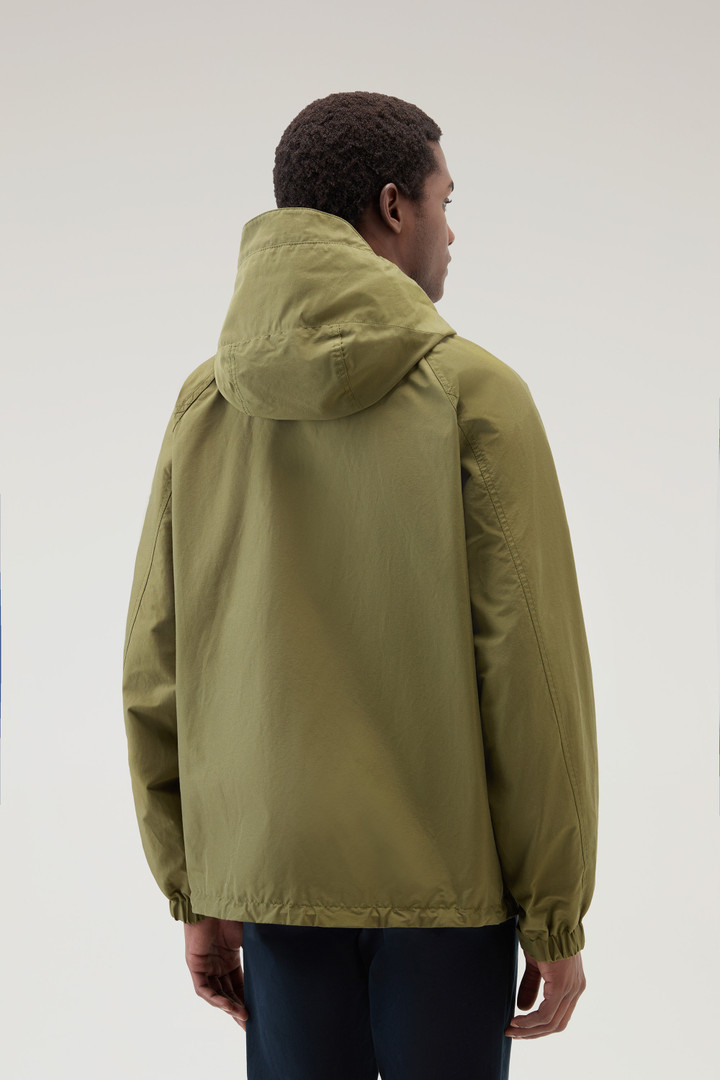 Cruiser Jacket in Ramar Cloth with Hood Green photo 3 | Woolrich