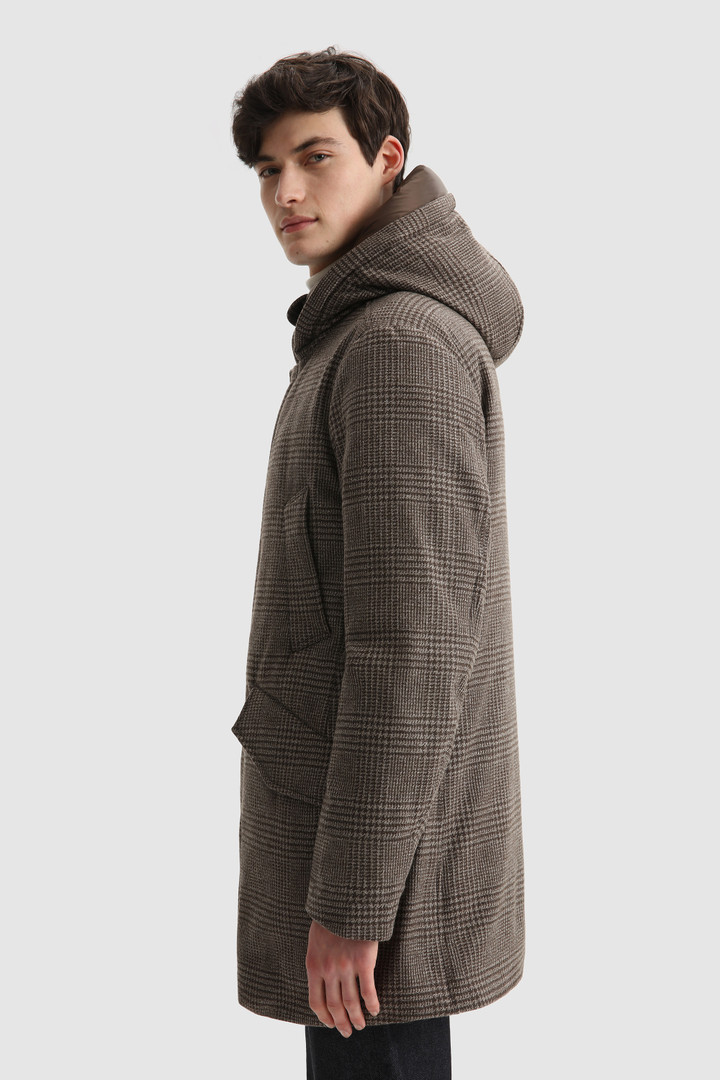 Luxury Polar Parka en laine écologique italienne confectionné avec un tissu Loro Piana