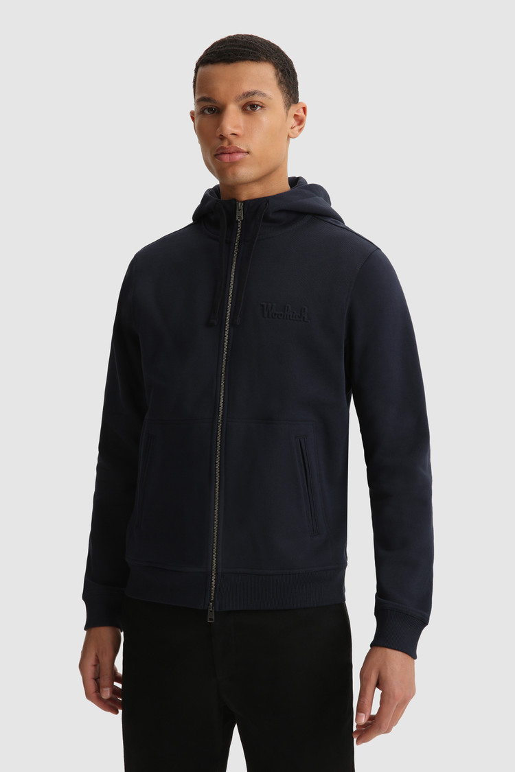 Luxe hoody met volledige rits