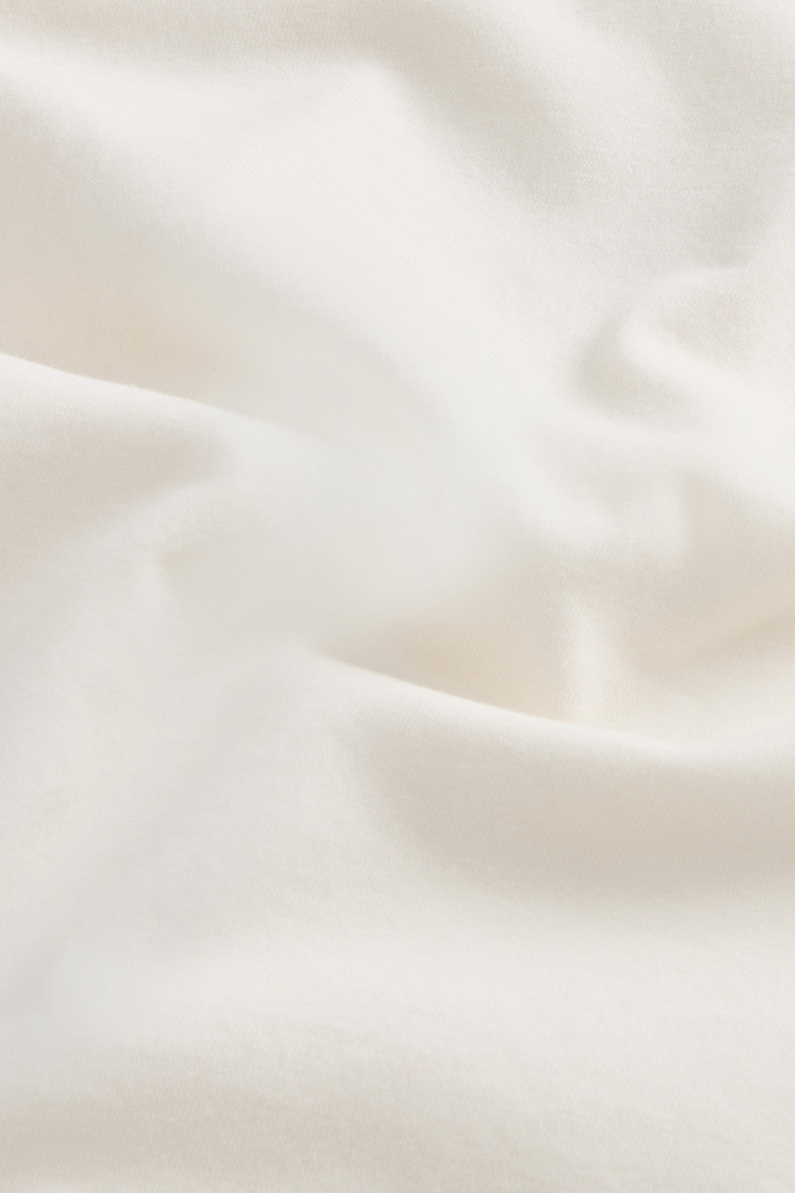 T-shirt manches longues en pur coton Blanc photo 6 | Woolrich